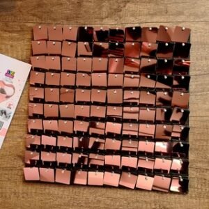 PANEL SHIMMER WALL CUADRADO ROSA 30x30cm X1