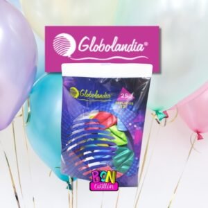 GLOBO PERLADO GLOBOLANDIA 12" X25u
