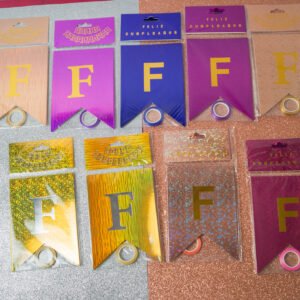 Banderín Feliz Cumpleaños Holográfico xU.