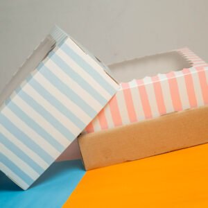 Cajas Desayuno Rayas 25x25x12