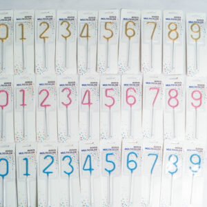 Estrellitas Sparklers Plateadas Números y Formas xU