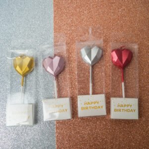 Velas 11cm Corazón Biselado xU.