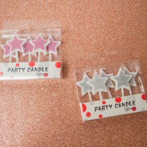 Velas Estrella 8cm x5u.